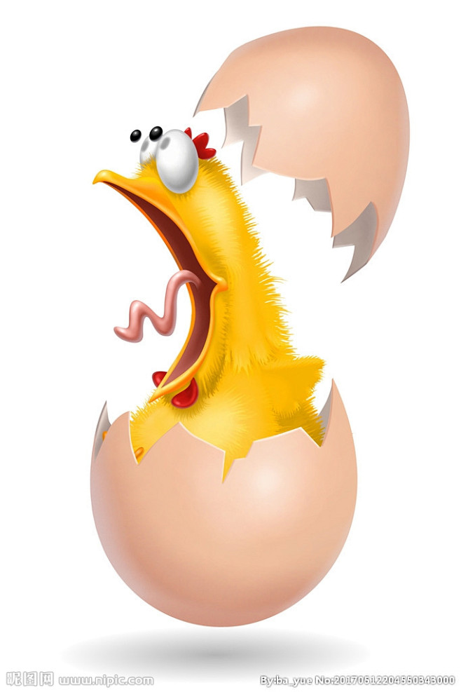 夸张表情的卡通动物