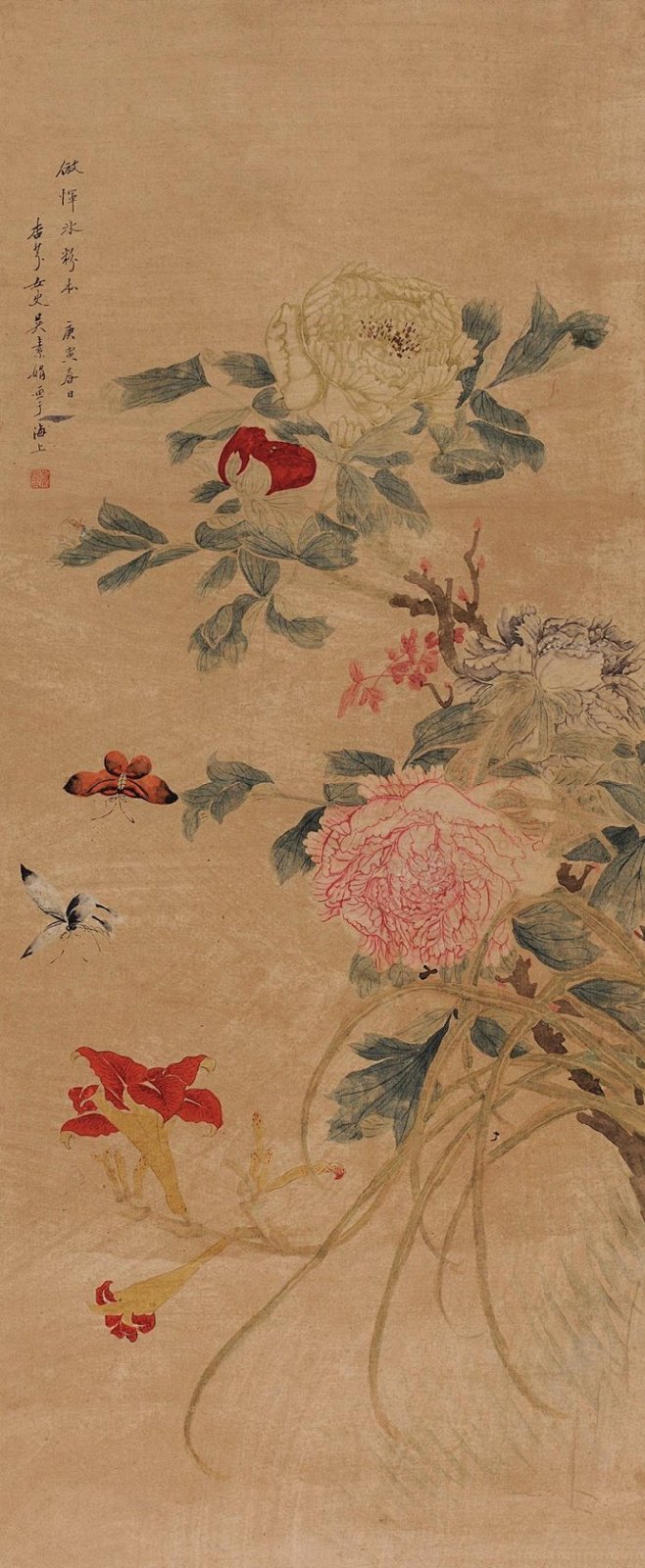 清末著名女画家吴淑娟花鸟画作品欣赏