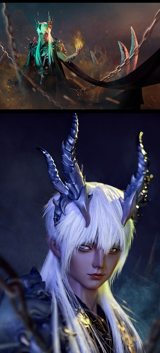 龙魂人形社限定上古传说穷奇兽版68男叔古风bjd娃娃上古传说龙魂系列