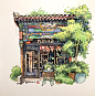 台湾水彩画家郑开翔Cheng Kai-Hsiang创作的城市写生 - 灵感日报