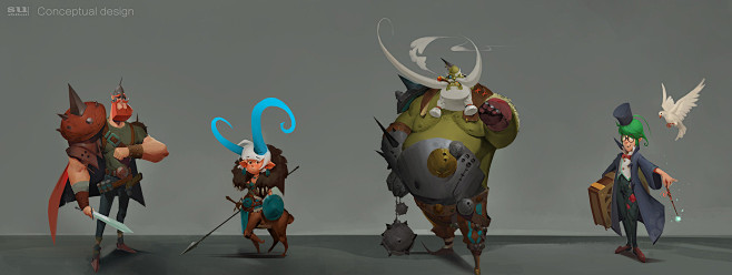 欧美卡通角色设计