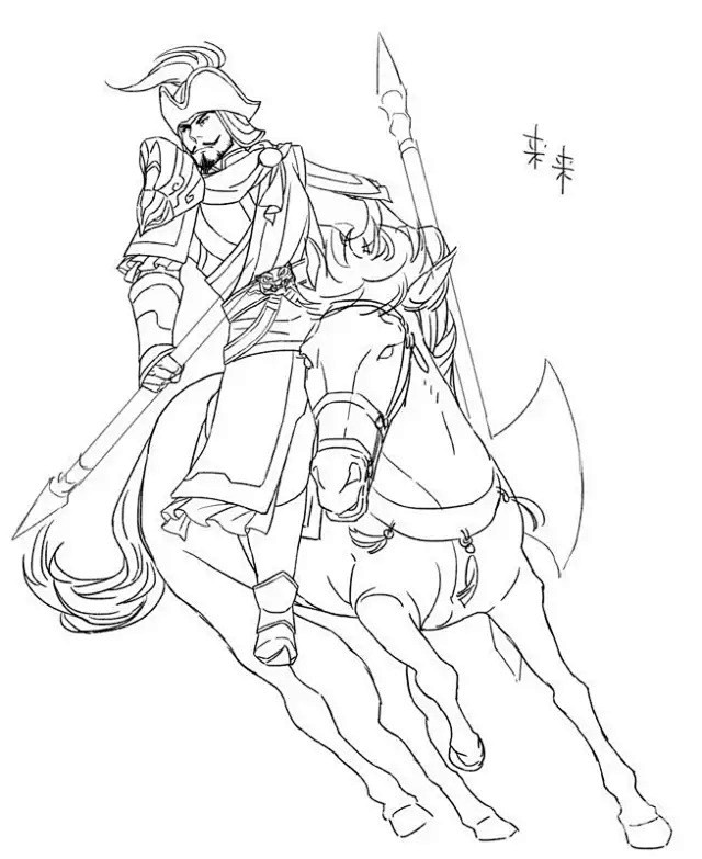 绘画参考骑马参考你向往武侠军事小说里的骑马英雄吗