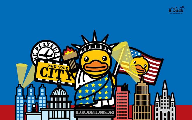 可爱大黄鸭bduck图片