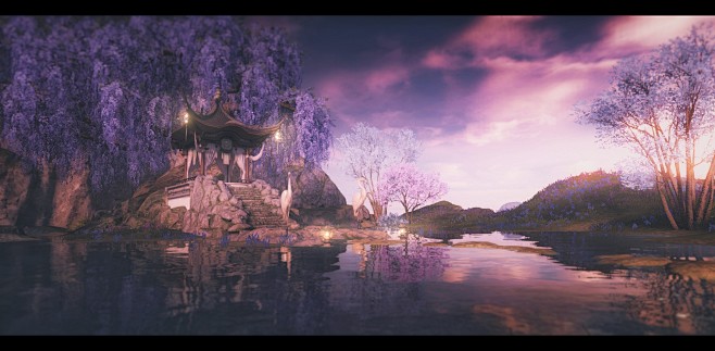 天刀手游摄影/微博:和小智死磕到底/古风场景/游戏场景原画