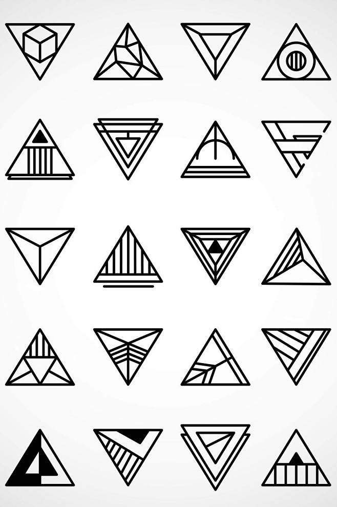 三角形的联想图形图片