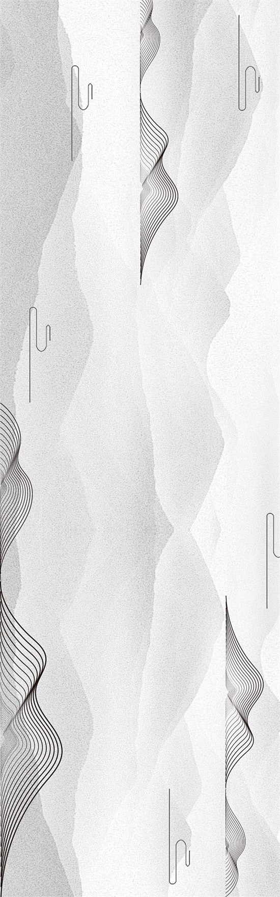 2000新中式横幅中国风背景边框荷花山脉古典艺术海报psd分层素材淘宝