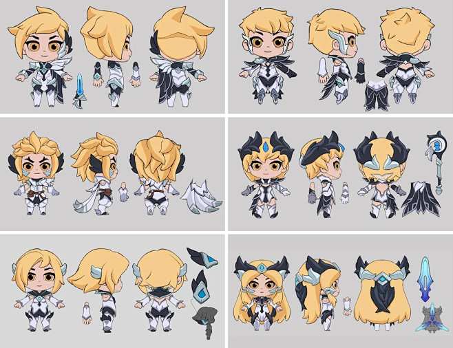 ig迷你冠军手办q版菲奥娜卡蜜尔洛乐芙兰卡莎艾瑞莉娅