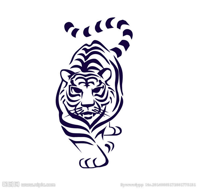 虎的图腾象征图片