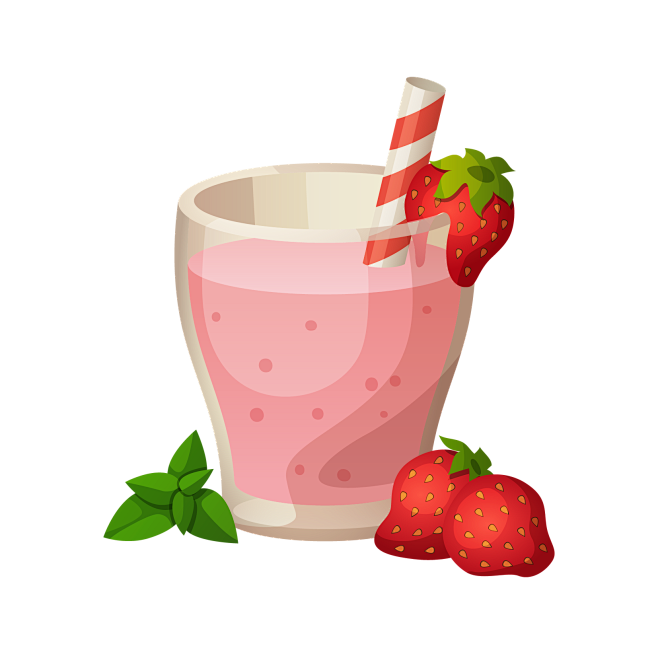 草莓奶昔png