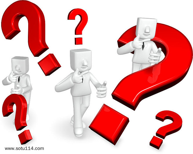 问题问号解决3d小人