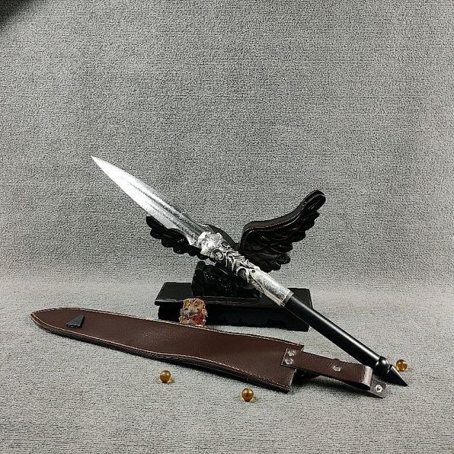 龙泉剑宝剑短款短剑霸王枪红缨枪武术影视道具十八般兵器未开刃淘宝网