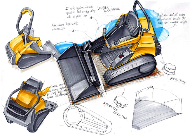 手绘产品手绘产品马克笔效果图工业设计产品设计普象网