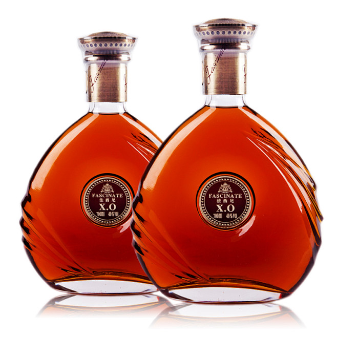 拾全酒美正品洋酒法西尼路易xo白兰地700ml2两瓶组包邮