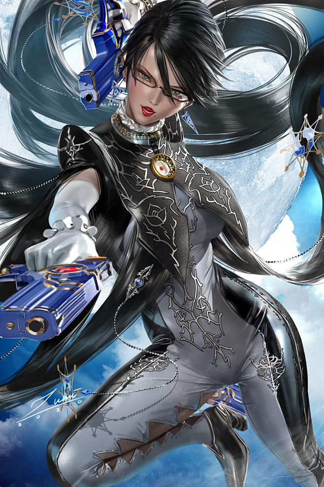 draws原画bayonetta美图zumi罗宾zumidraws最新画zumidraws插画by