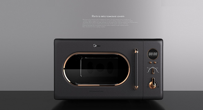 产品设计工业设计厨房电器视觉渲染烤箱美的cmf