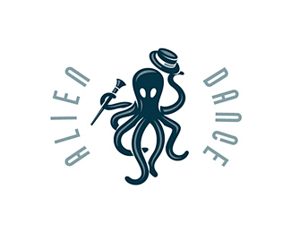 aliendance章鱼八爪鱼帽子绅士健身触须