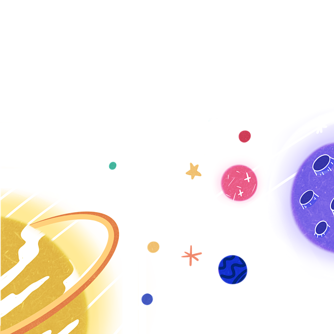 可爱q版宇宙星球png