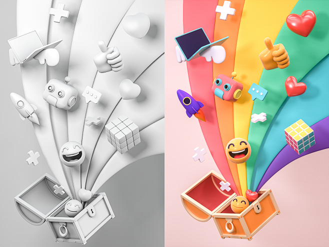 treasurechestboomopenthumbuptreasurechesttreasureboxrobotrocket