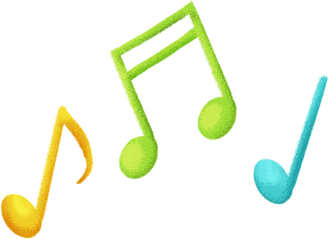 跳动音符之一音乐符号手绘圣诞节装饰元素免抠png图片壁纸