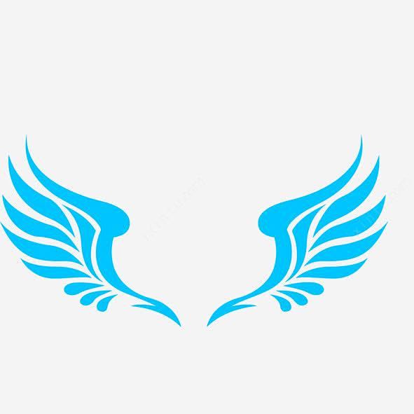 翅膀高清素材儿童不干胶贴纸儿童绘本读物天使天使的光环家居装饰贴纸