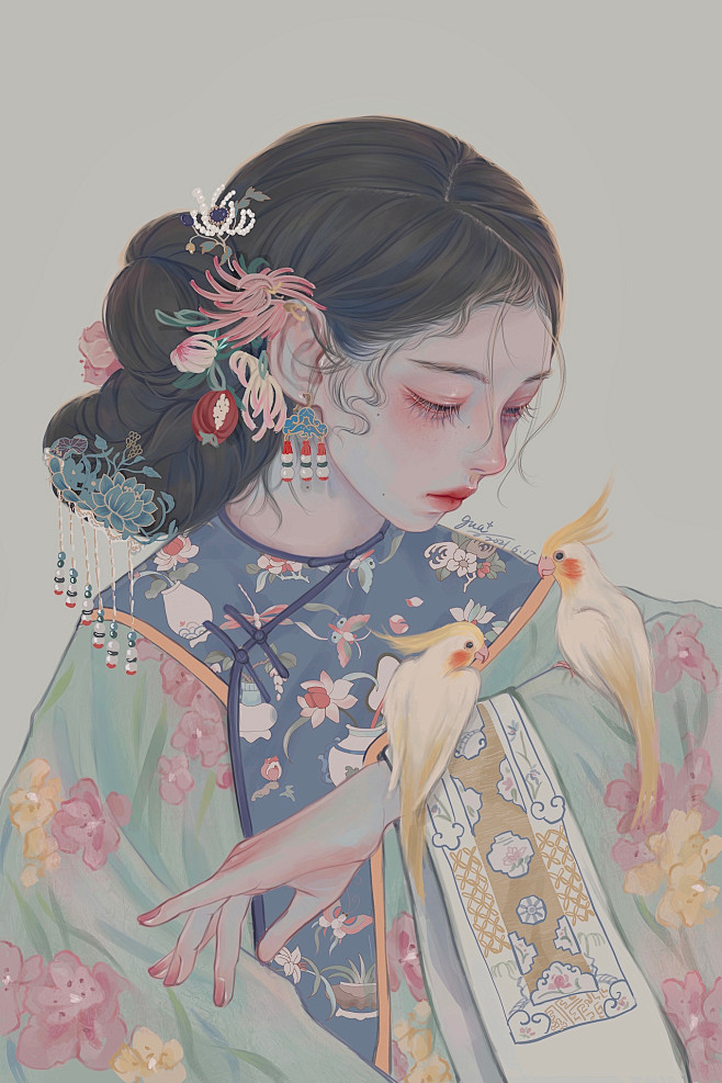 本草纲目草药拟人凤仙