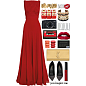 A fashion look from January 2014 featuring pleated gown, leather pumps and real leather handbags. Browse and shop related looks.