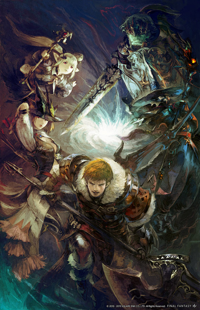 warriorsofdarknessposterfinalfantasyxivshadowbringersartgallery