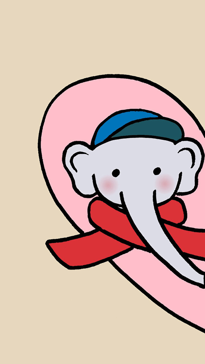 爱思壁纸小象情侣