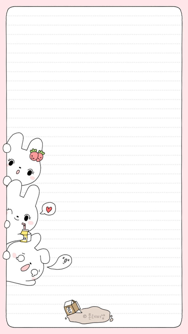 卡通手机壁纸少女原宿可爱插画设计高清动漫日系韩系背景锁屏搞怪欧美