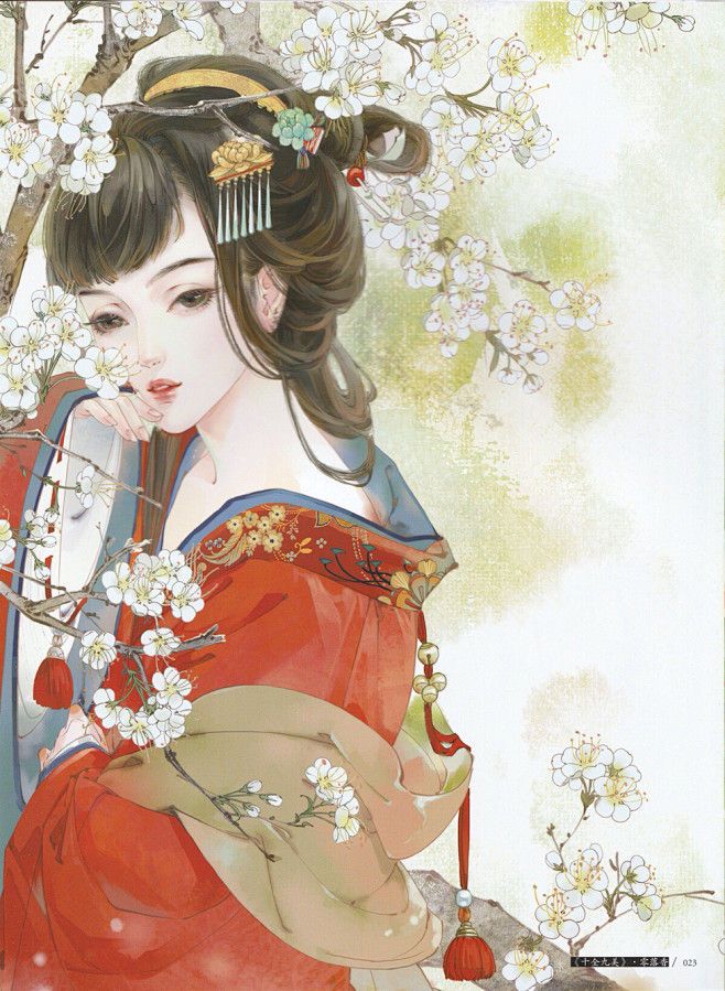 古风插画猫君大白绘