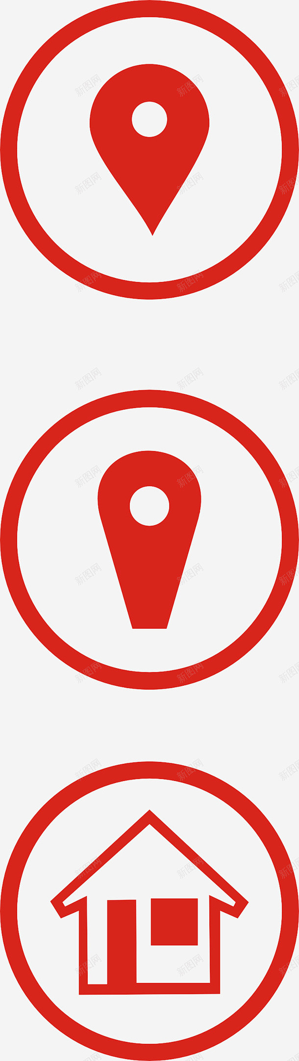 地址小图标名片图标矢量图平面电商创意素材