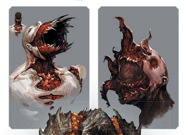 死亡空间怪物概念图重口味不喜勿进看图死亡空间吧百度贴吧