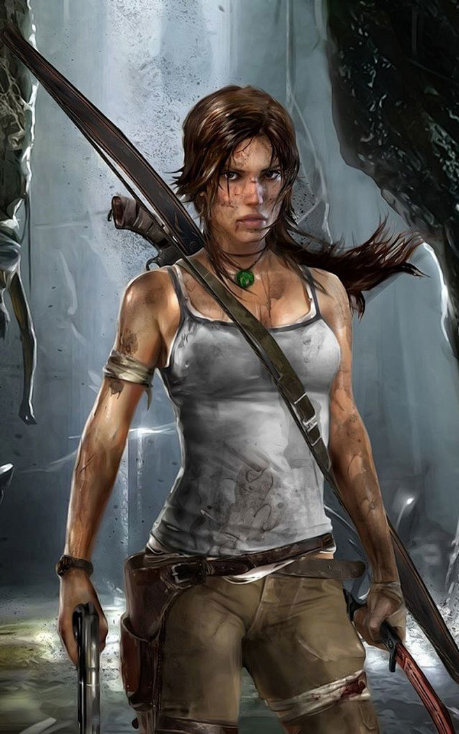 古墓丽影劳拉2安卓高清平板壁纸推荐