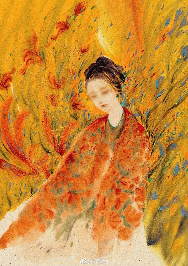 黄钟之音从斩草磨刀转采于2022-01-03 20:25:54张渔唯美插画黄钟之音