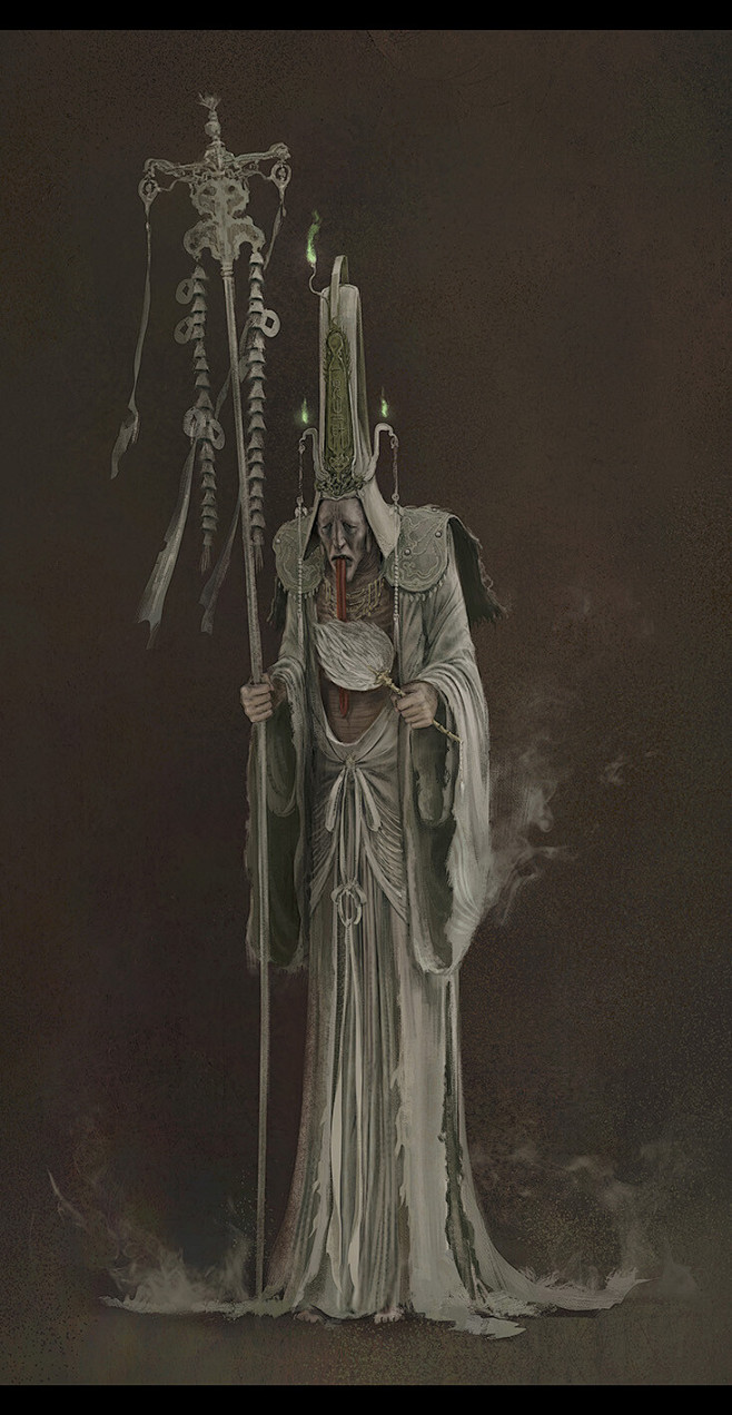 白无常名为谢必安属阳时常满面笑容身材高瘦面色惨白口吐长舌其头上