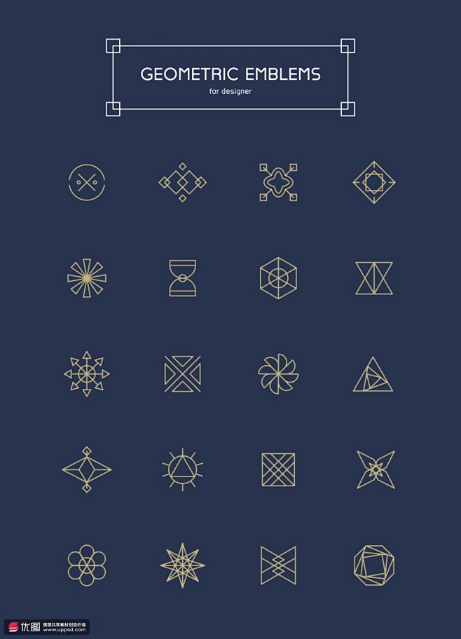 线条设计简约雅致古风图案图案设计传统纹样