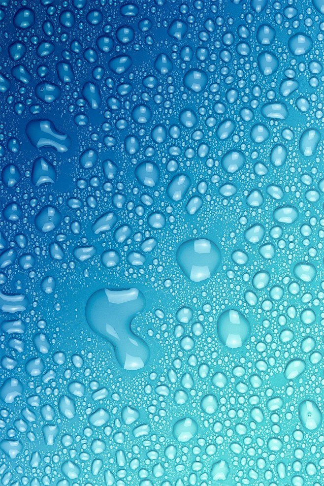 自然景象图片海蓝色水珠背景
