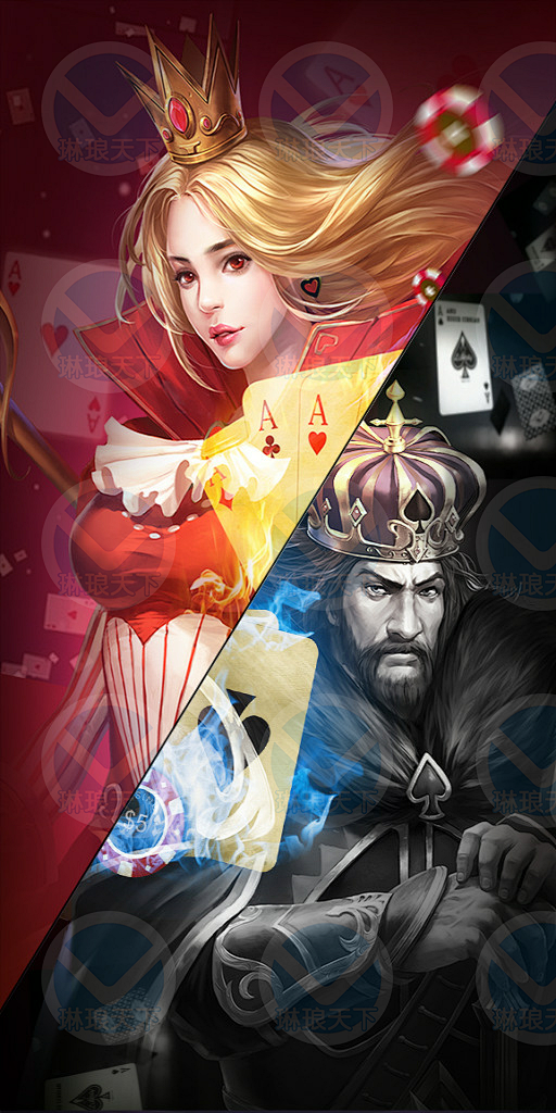 炸金花棋牌游戏ui界面美术资源-淘宝网海报背景小情绪12345同采自item