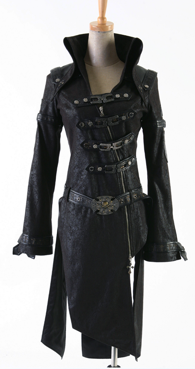 朋克男装哥特风衣外套复古军装二次元衣服cos服套装动漫学生淘宝网