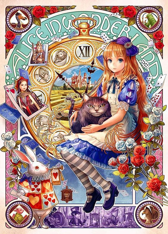 buy2get1freedisneyprincessaliceinwonderlandart090crossstitch