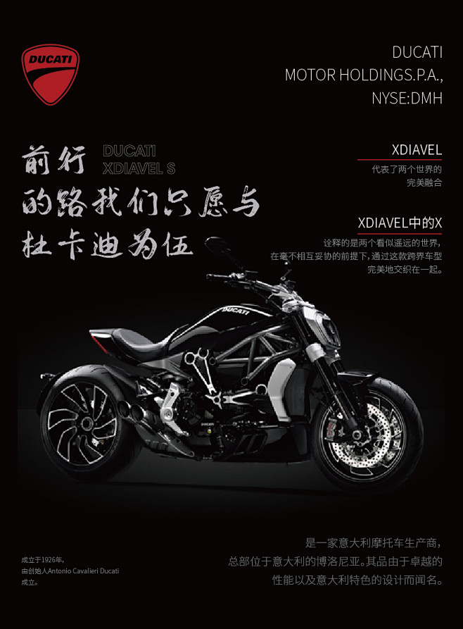 杜卡迪摩托车海报