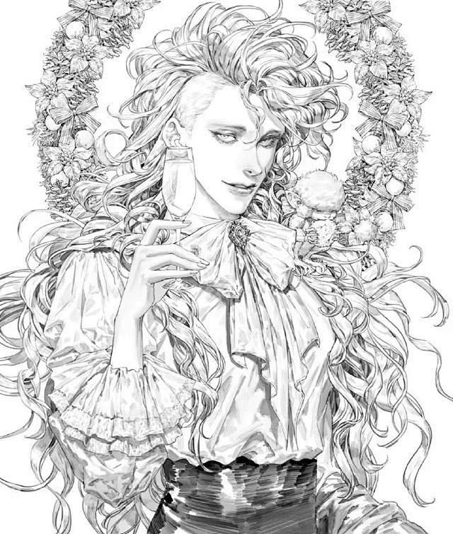 太太太太精细了无敌线稿大神我愿称为最强作者韩国插画师pilyeon介个