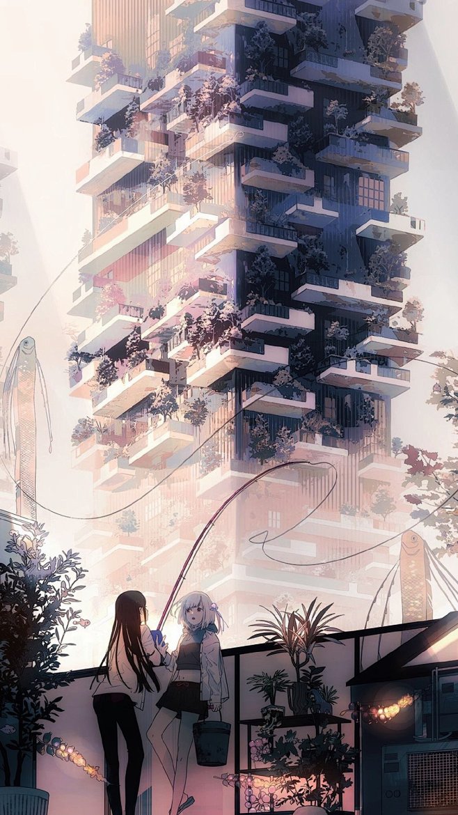 唯美动漫插画手机壁纸