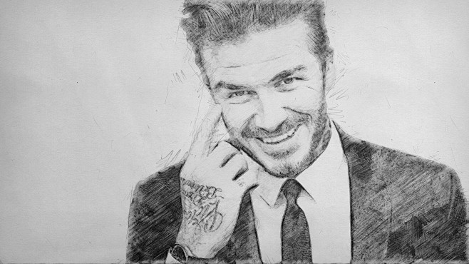 贝克汉姆手绘纸