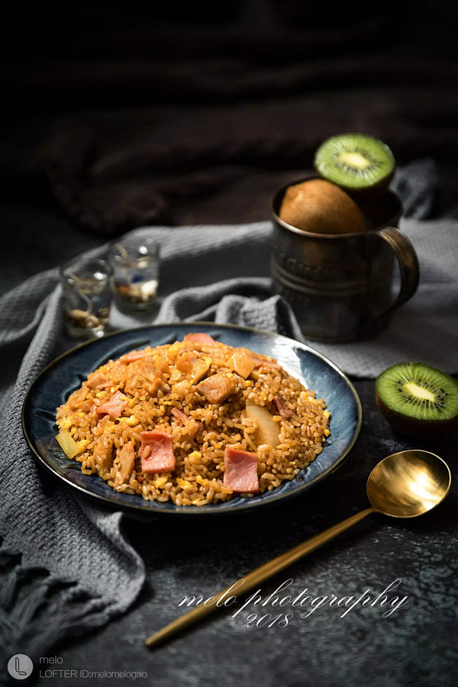 培根鸡肉照烧炒饭