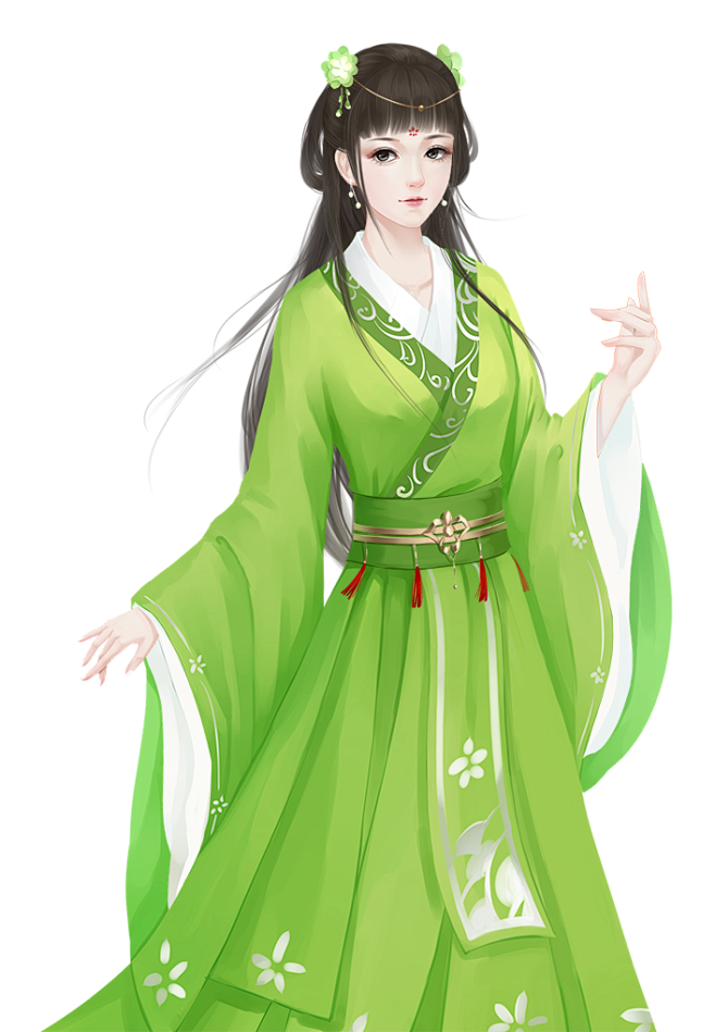 15:39:59绿衣女子 (1)手绘-古风女子向英神采飞扬该采集也在以下画板