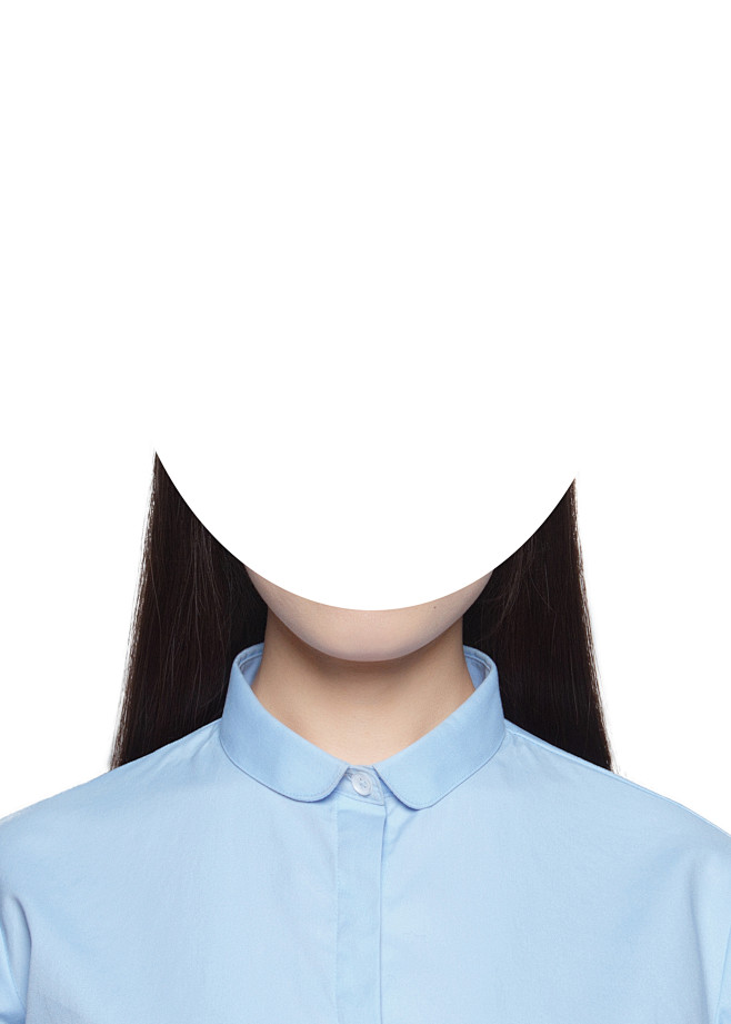 证件照素材五官眉毛素材五官素材8衣服女