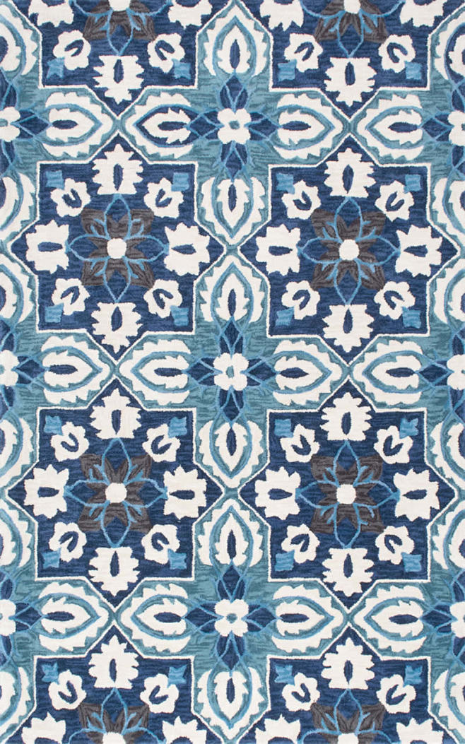异国风情蓝色花纹地毯贴图