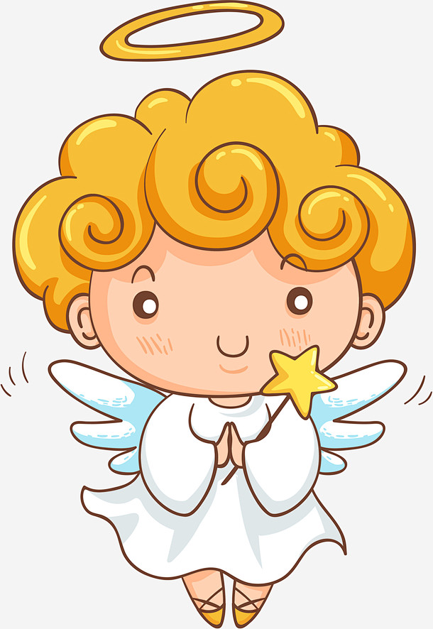 可爱q版呆萌天使女孩