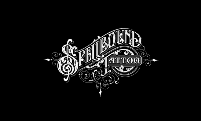 hand-drawn monograms.